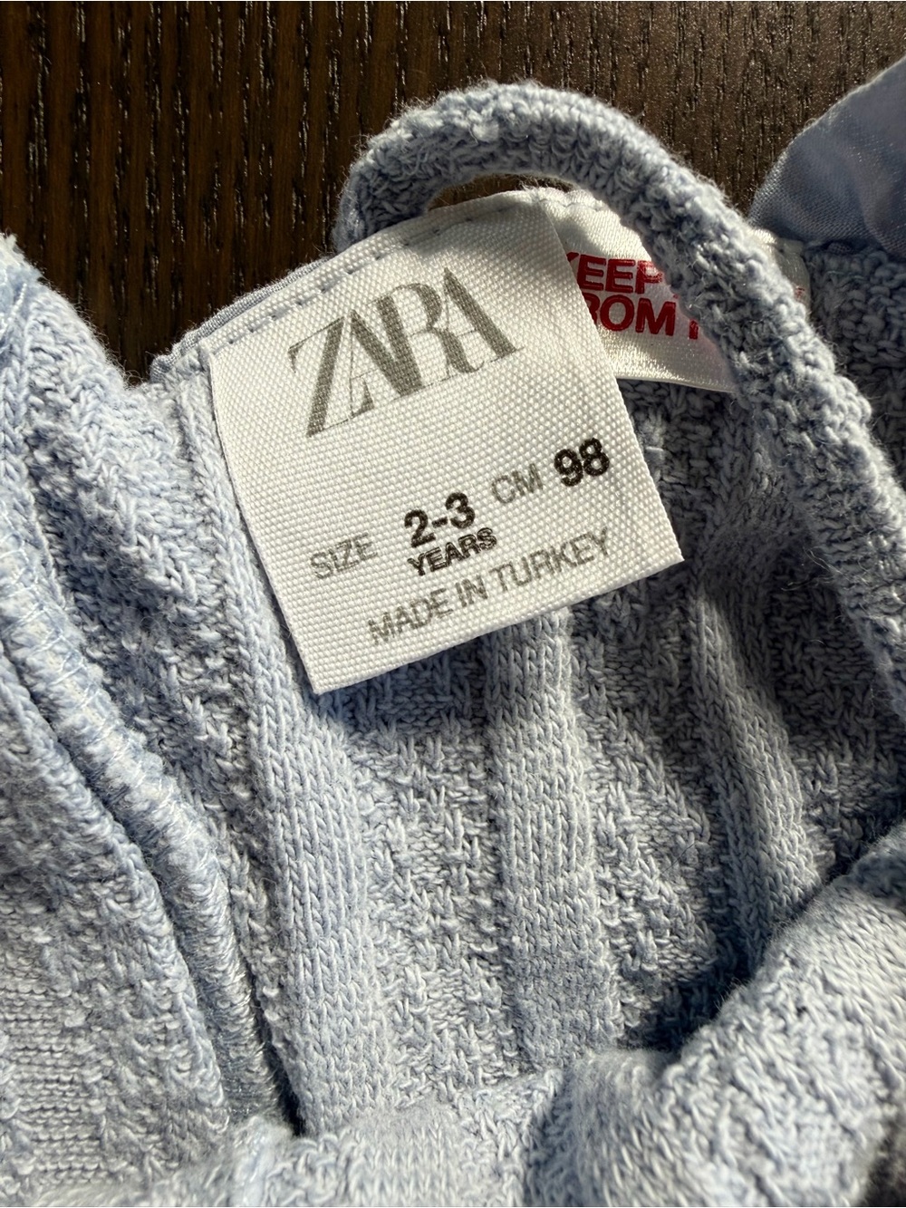 Girls' Light Blue Eyelet Ruffle Romper - Picture 5 of 5